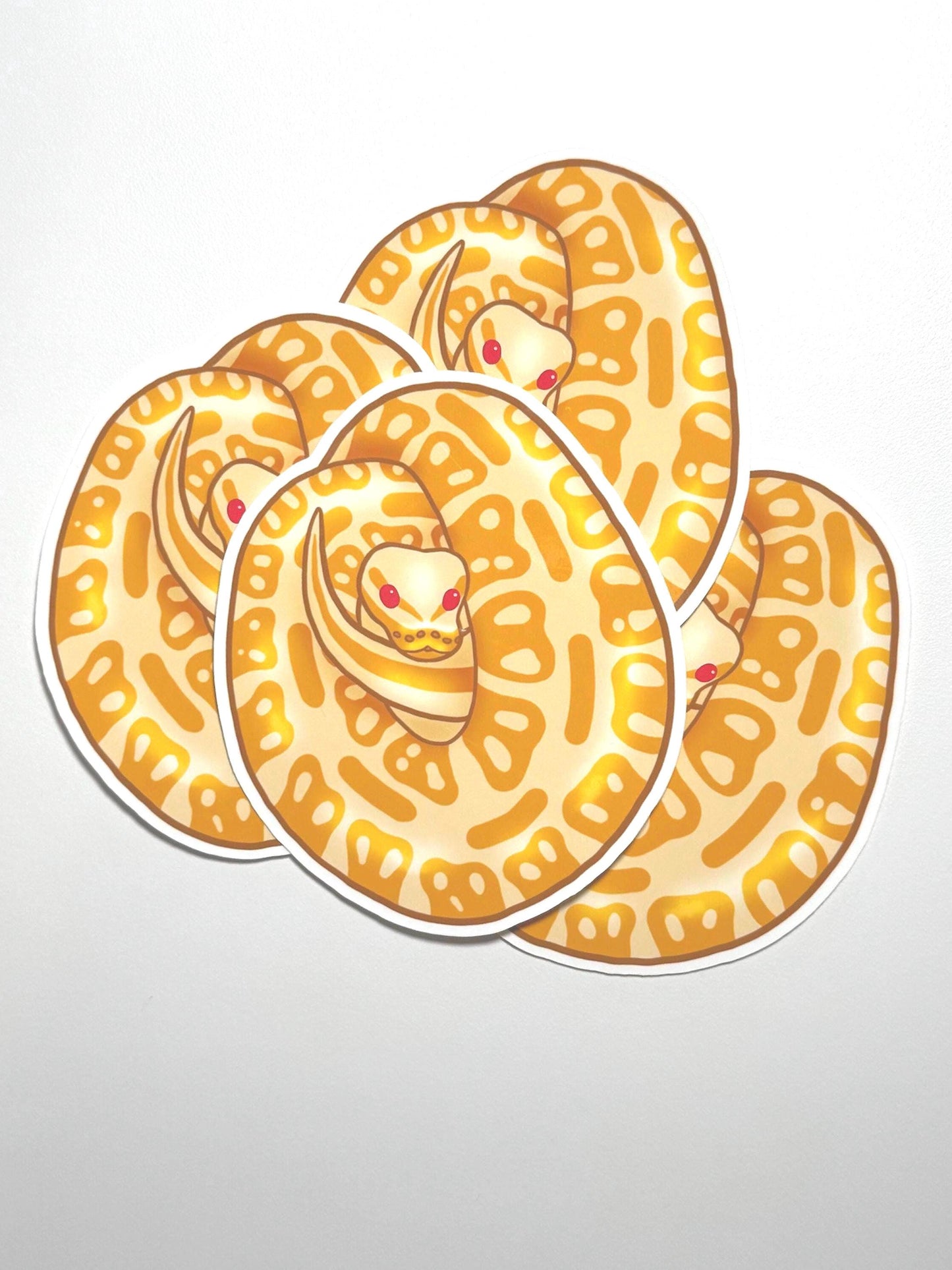 Albino Ball Python Sticker