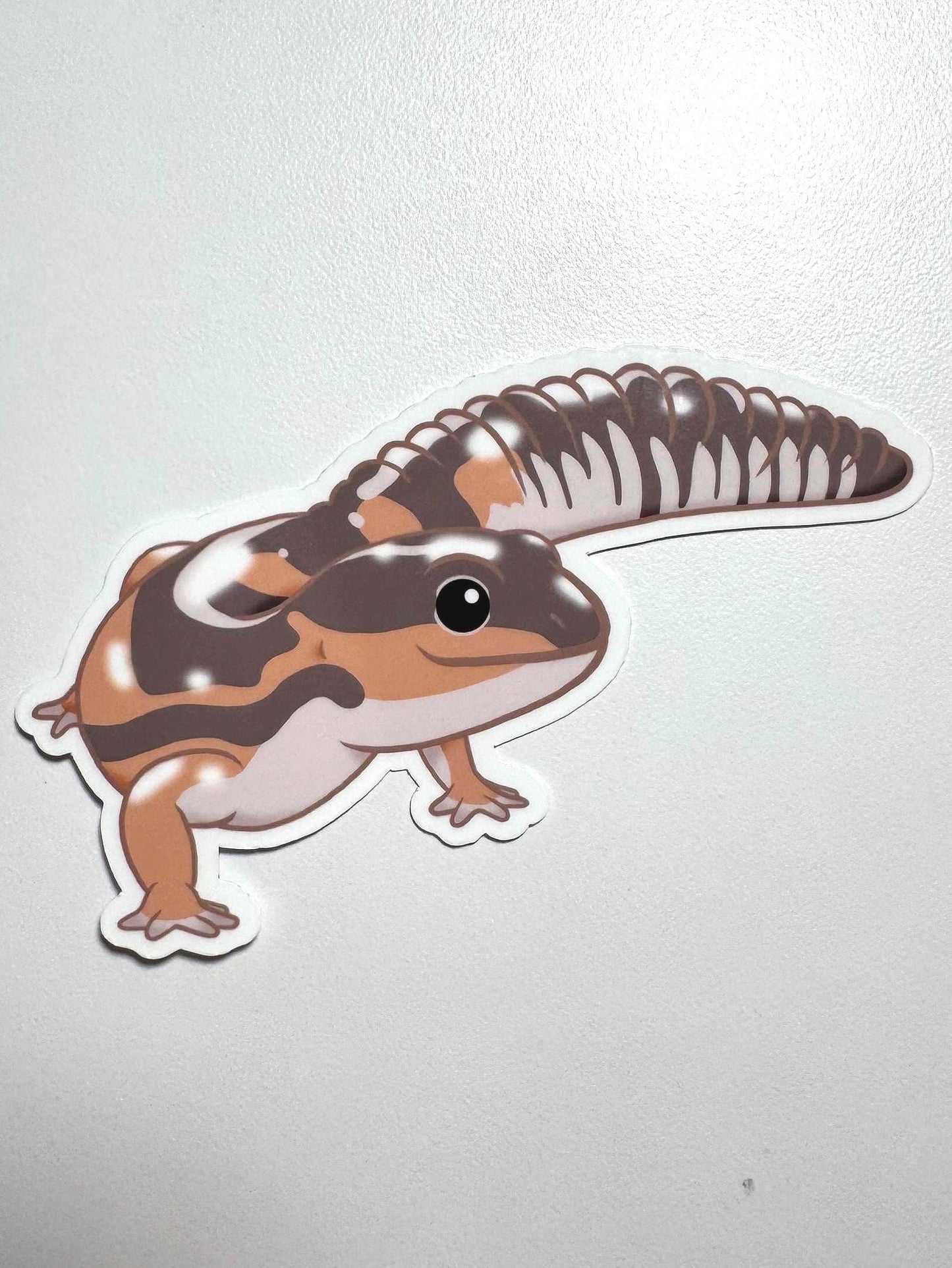 Ghost African Fat-Tailed Gecko Sticker