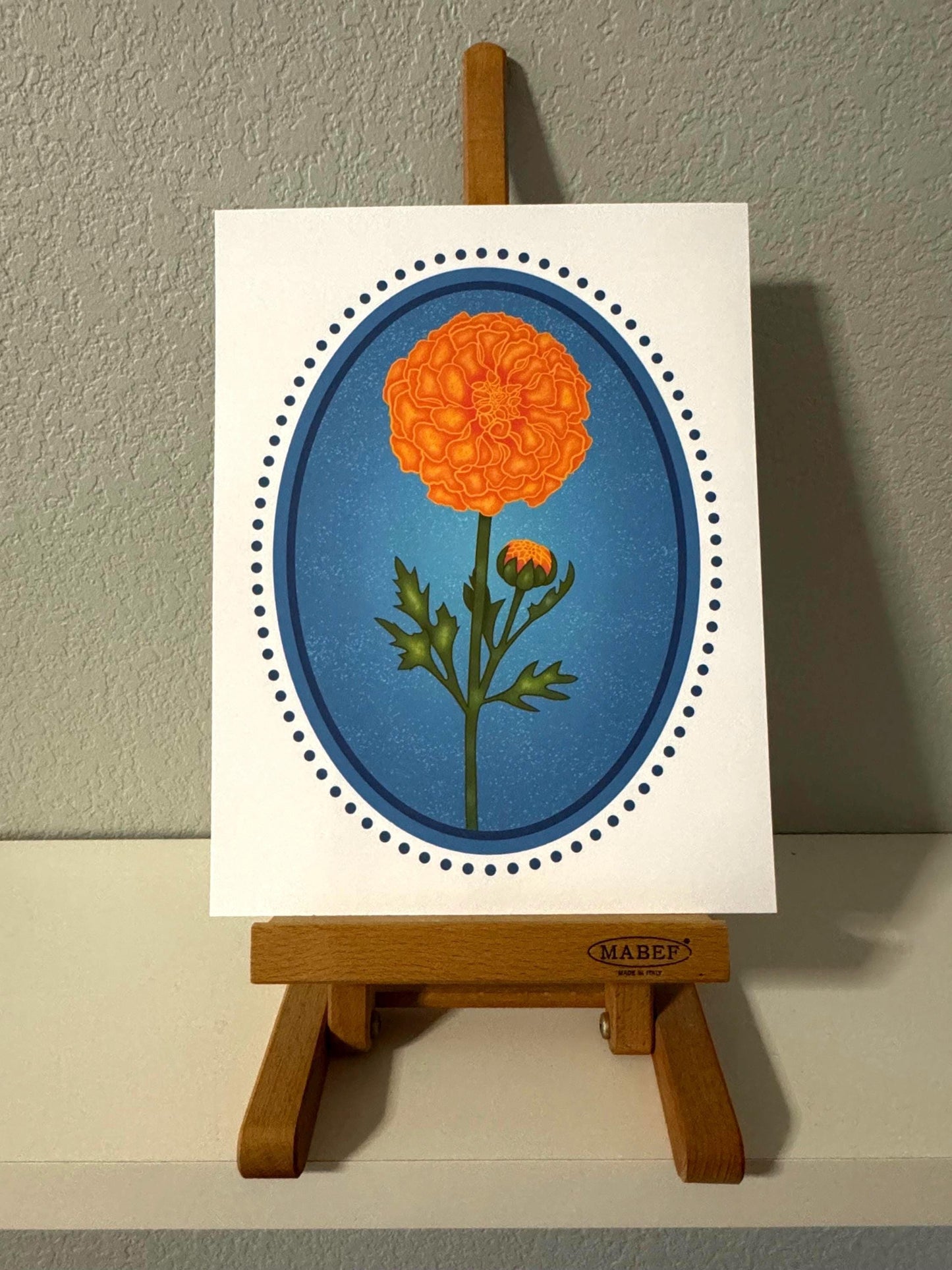 Birth Flower Marigold Art Print