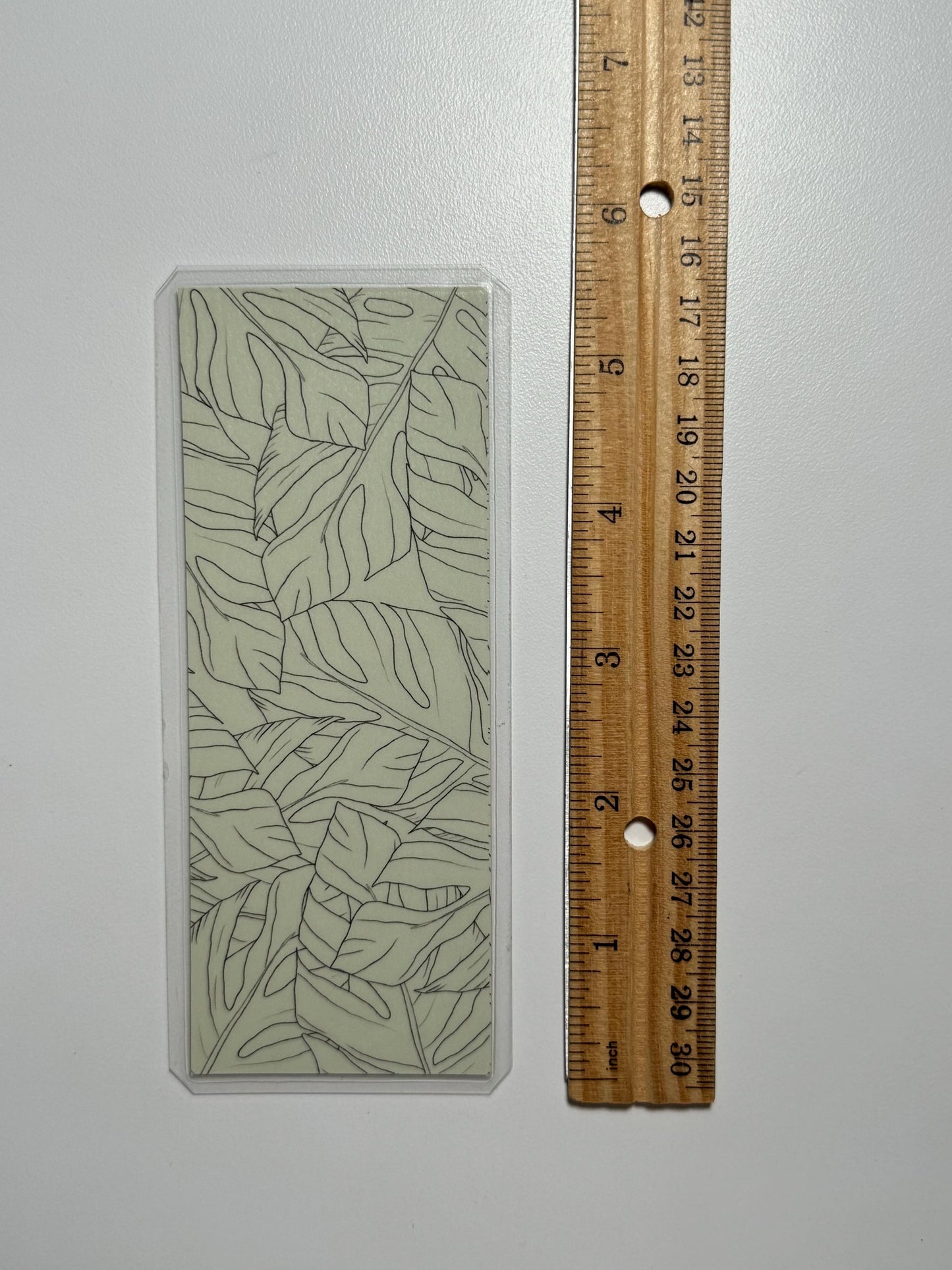 Handmade Monstera Bookmark