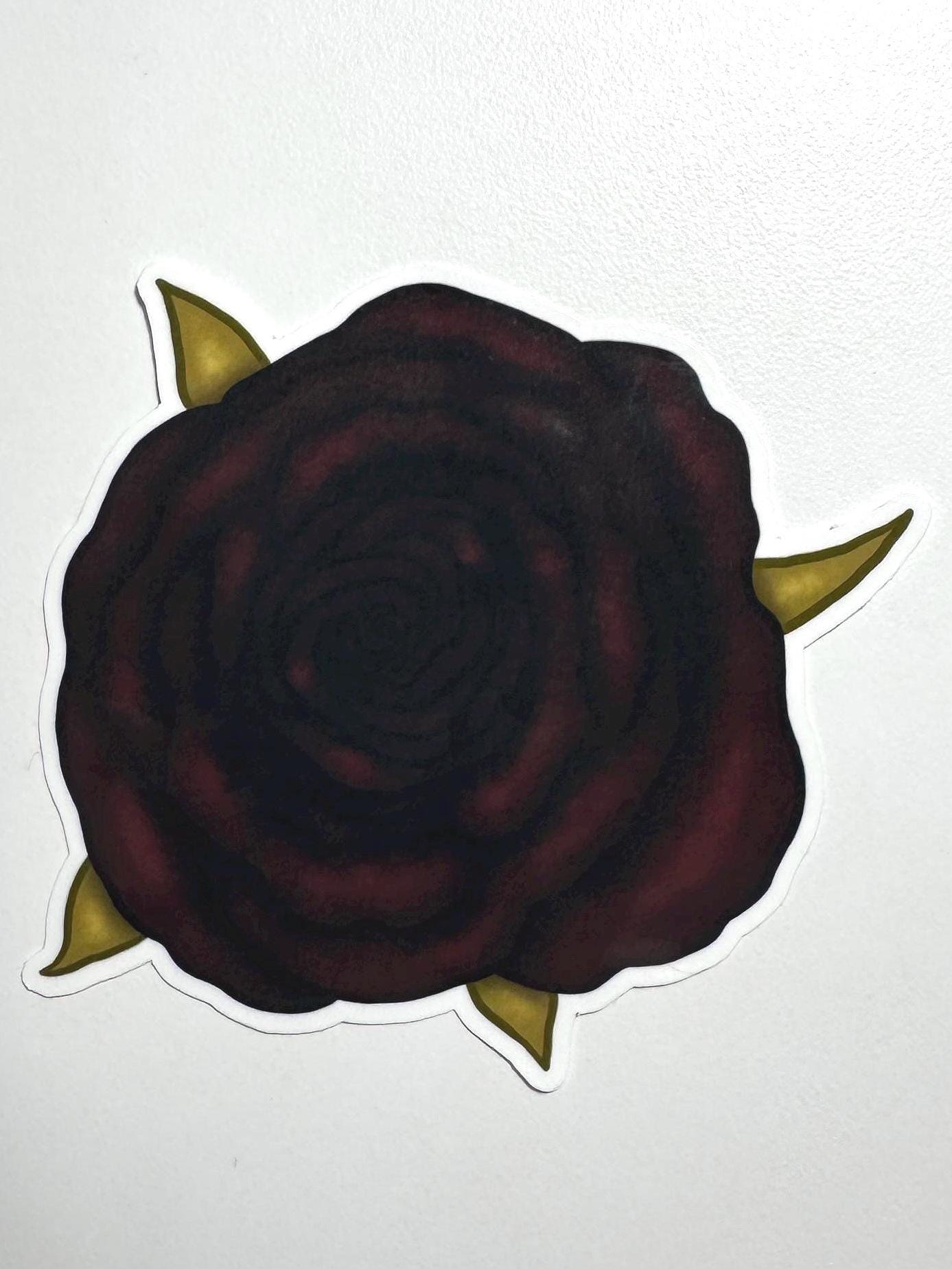 Black Rose Sticker