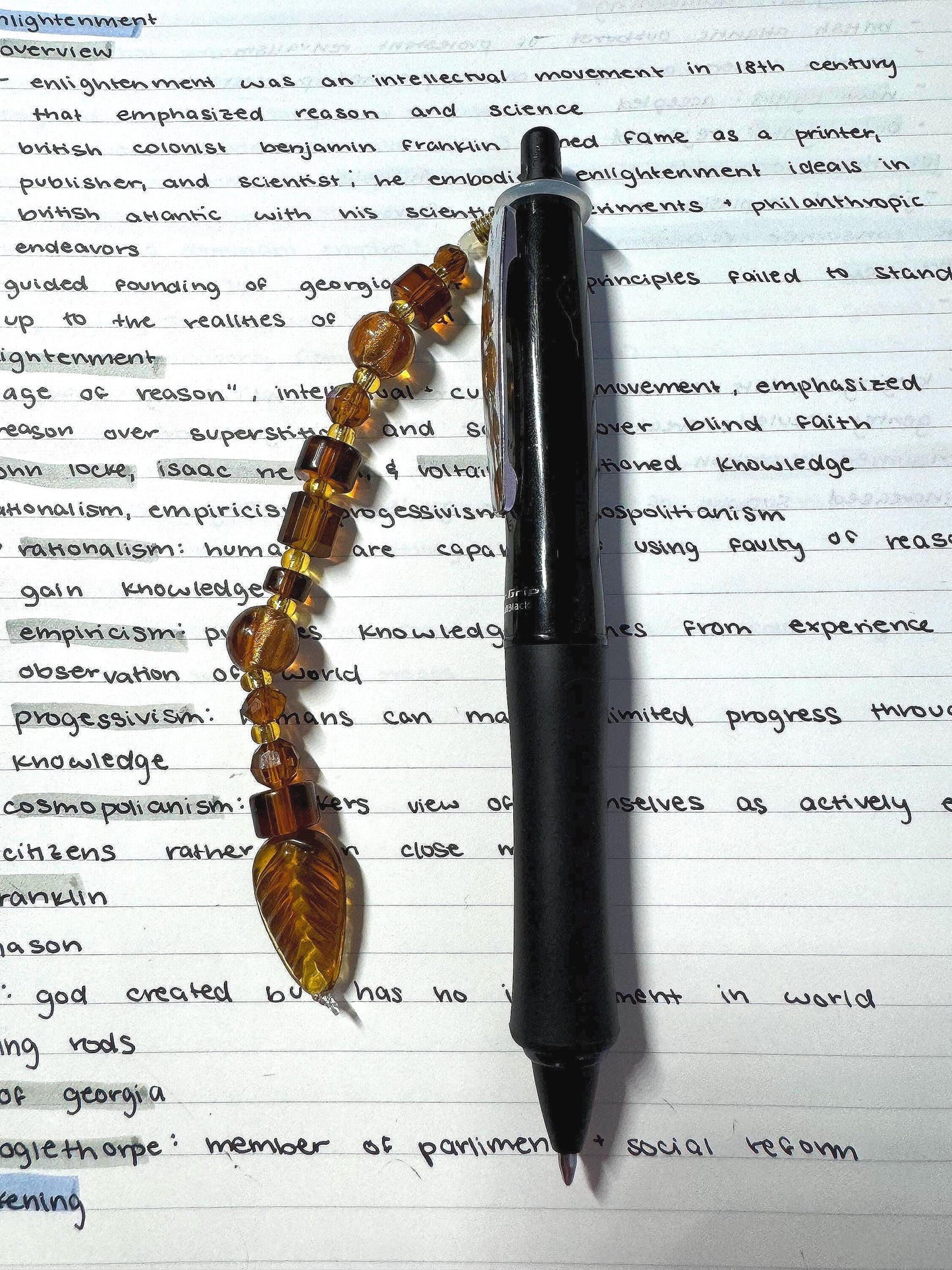 Handmade Accessory Bead Charm - Fall