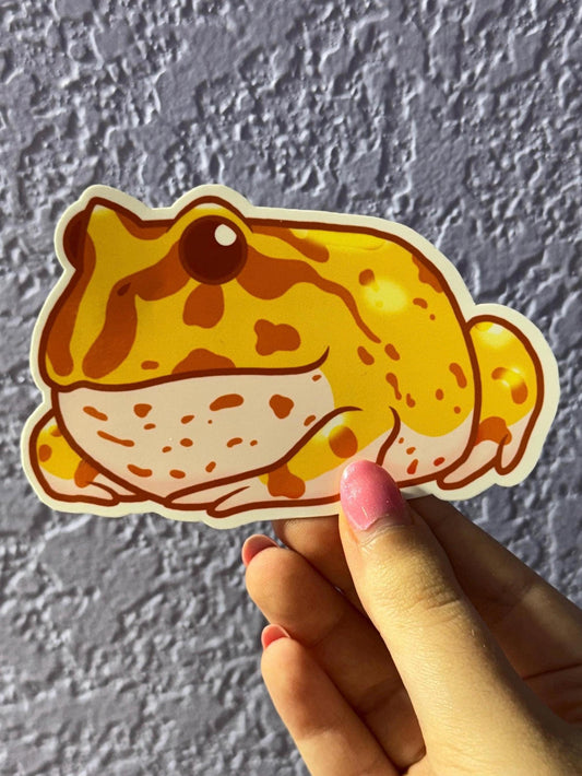 Albino Pacman Frog Sticker