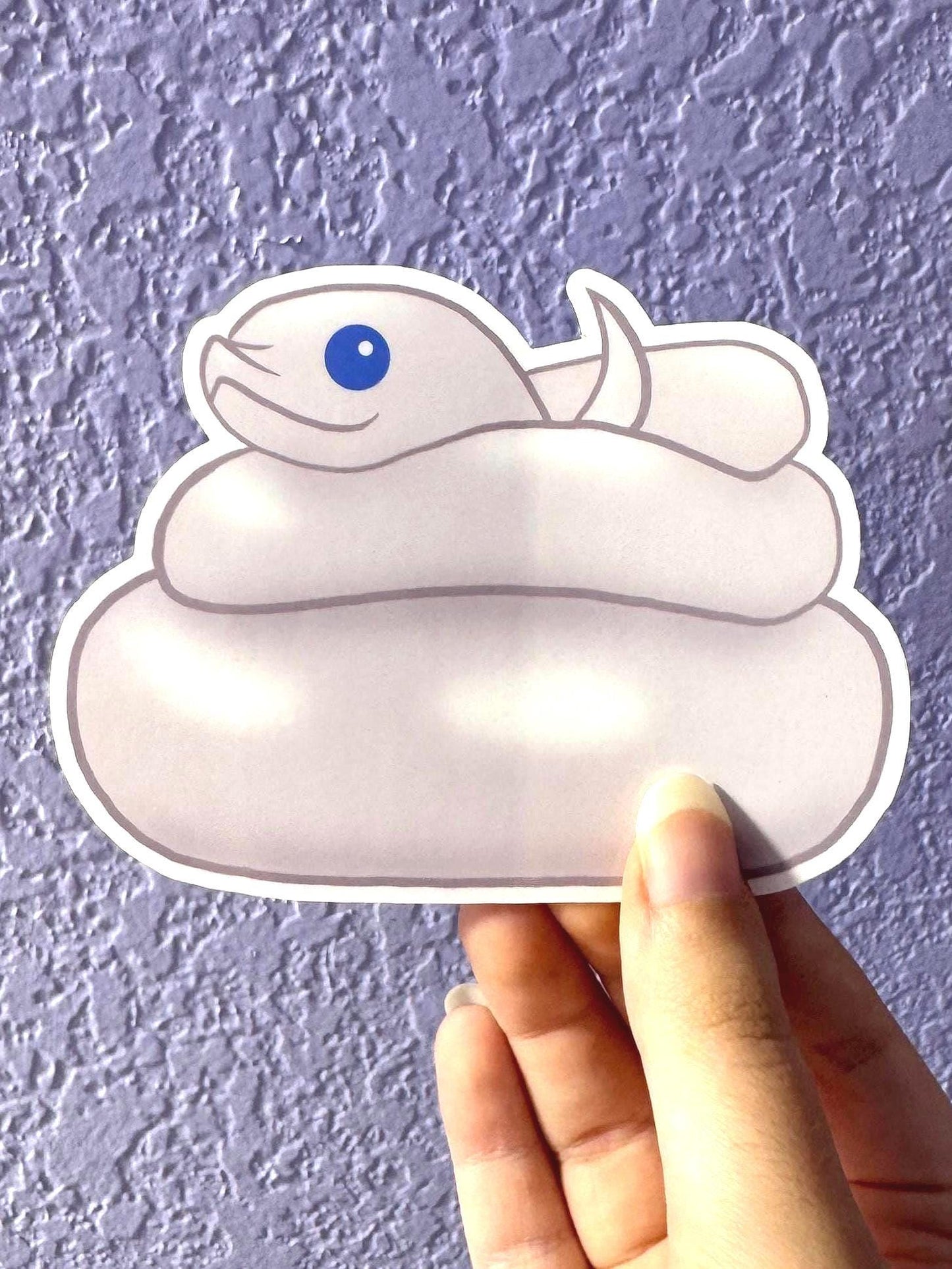 Blue Eyed Leucistic Hognose Sticker
