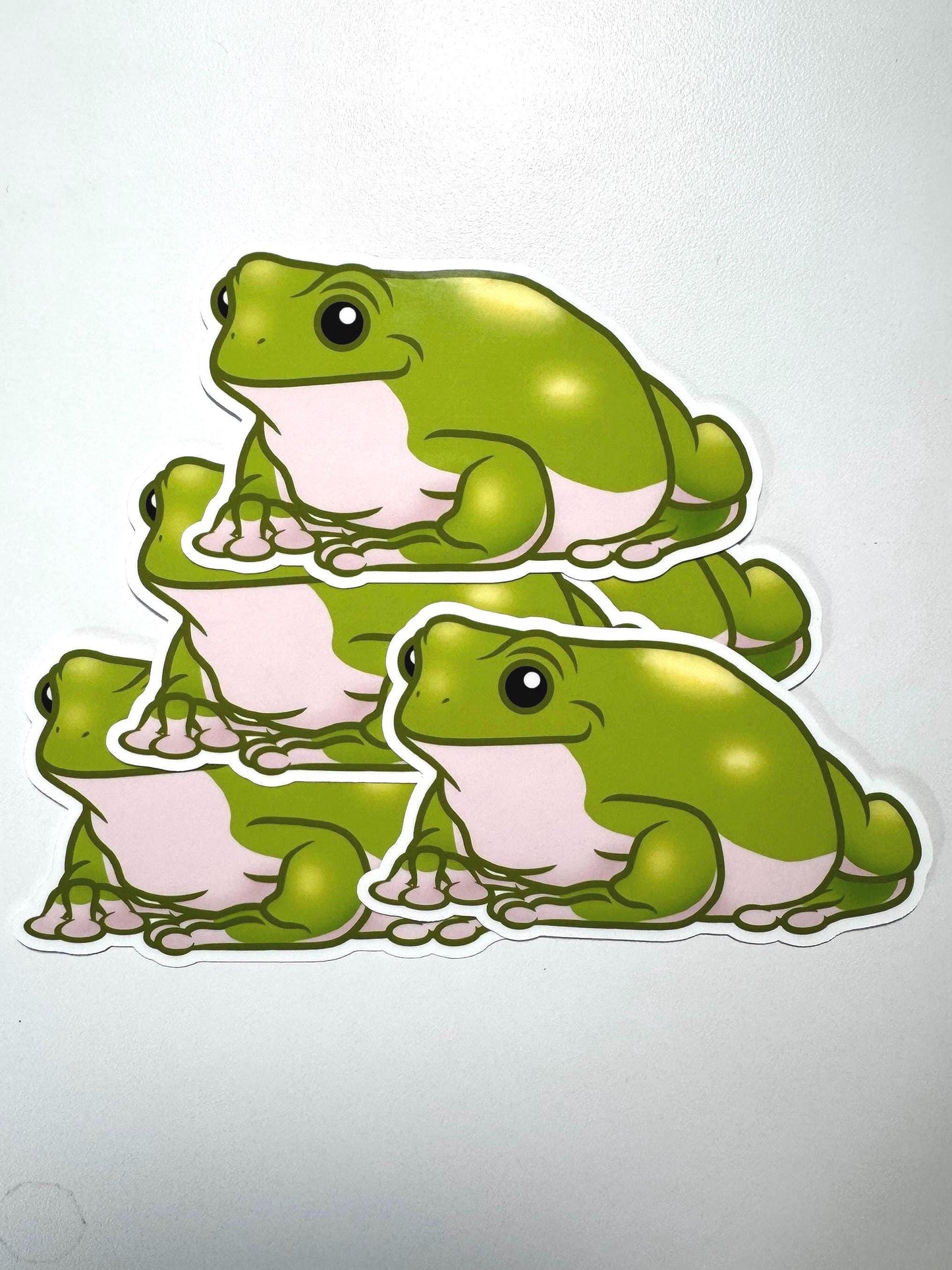 Green White’s Tree Frog Sticker