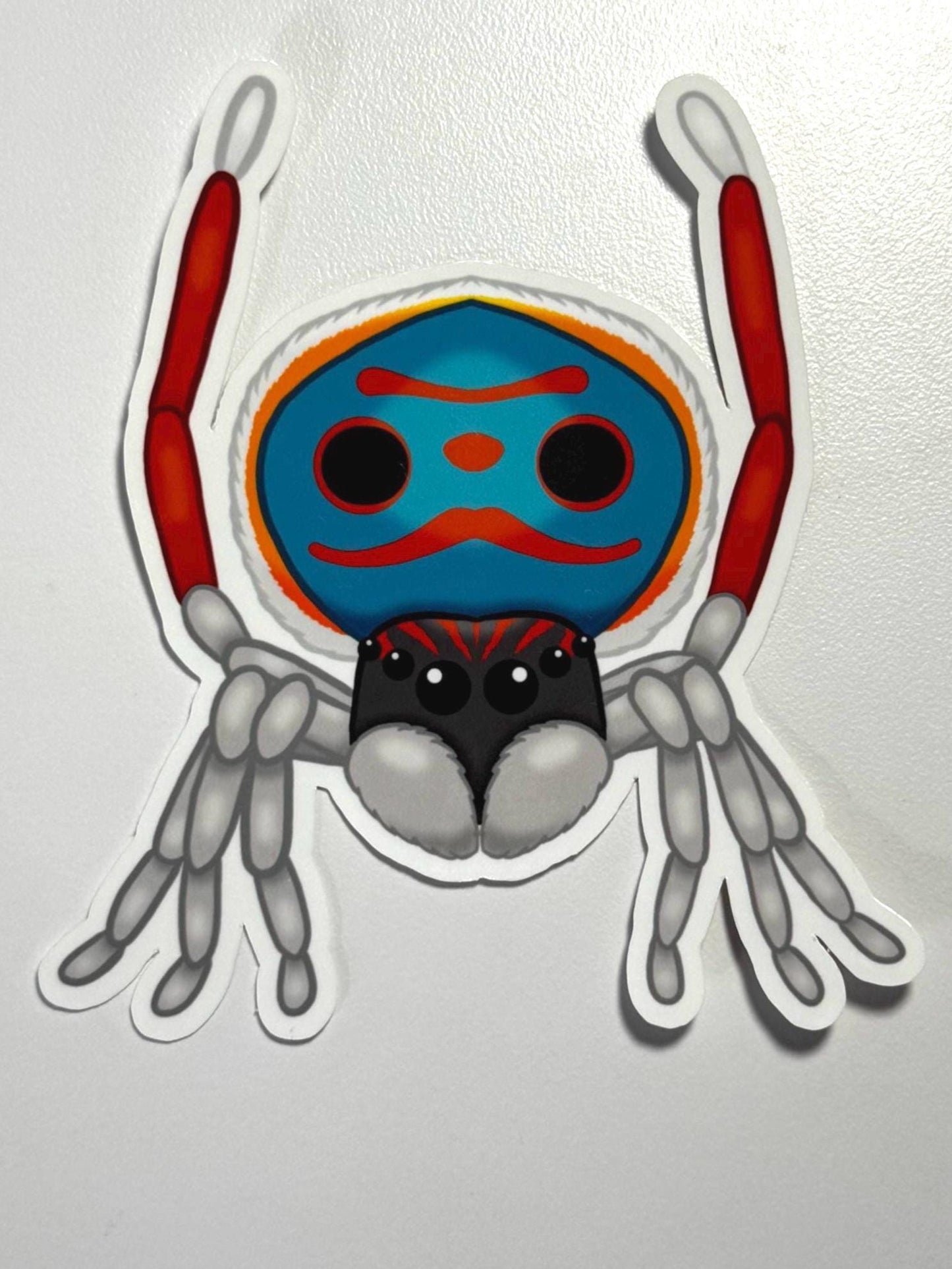 Peacock Jumping Spider Sticker