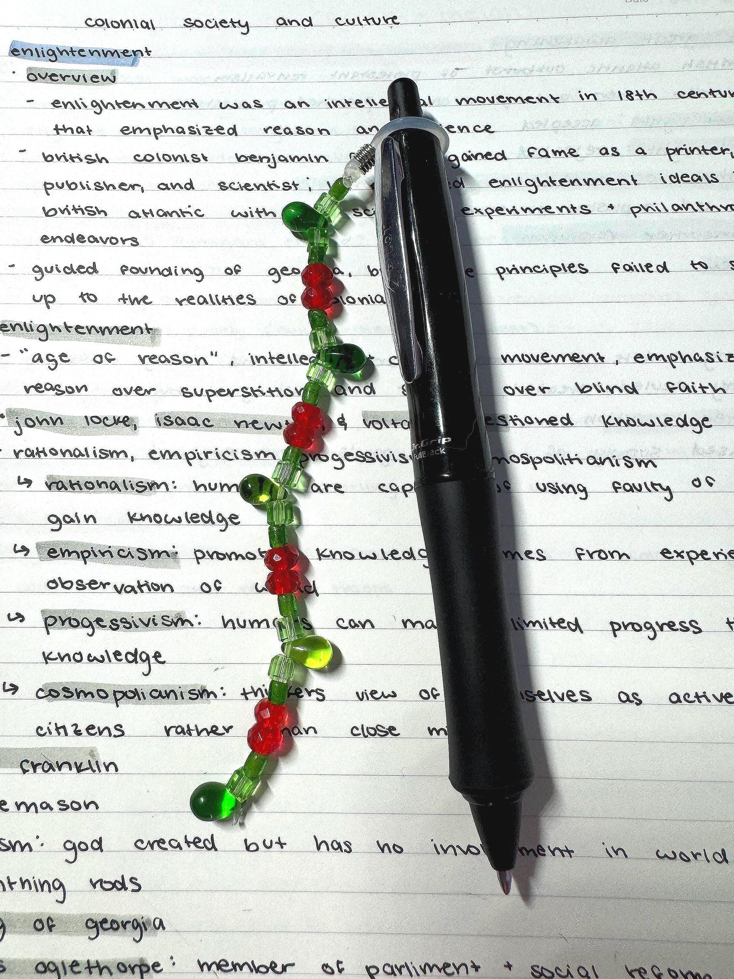 Handmade Accessory Bead Charm - Christmas Holly
