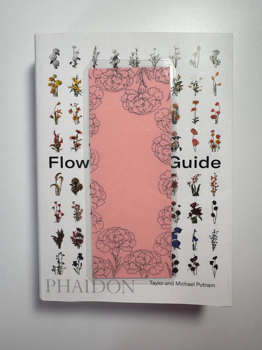 Handmade Carnation Bookmark