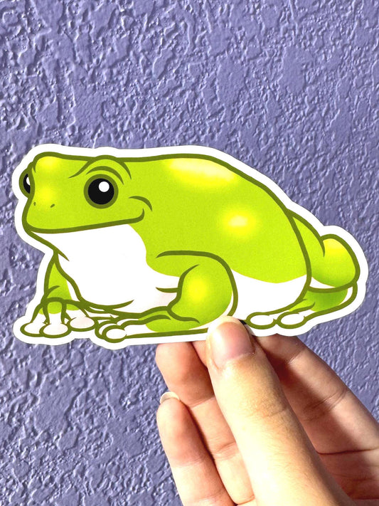 Green White’s Tree Frog Sticker