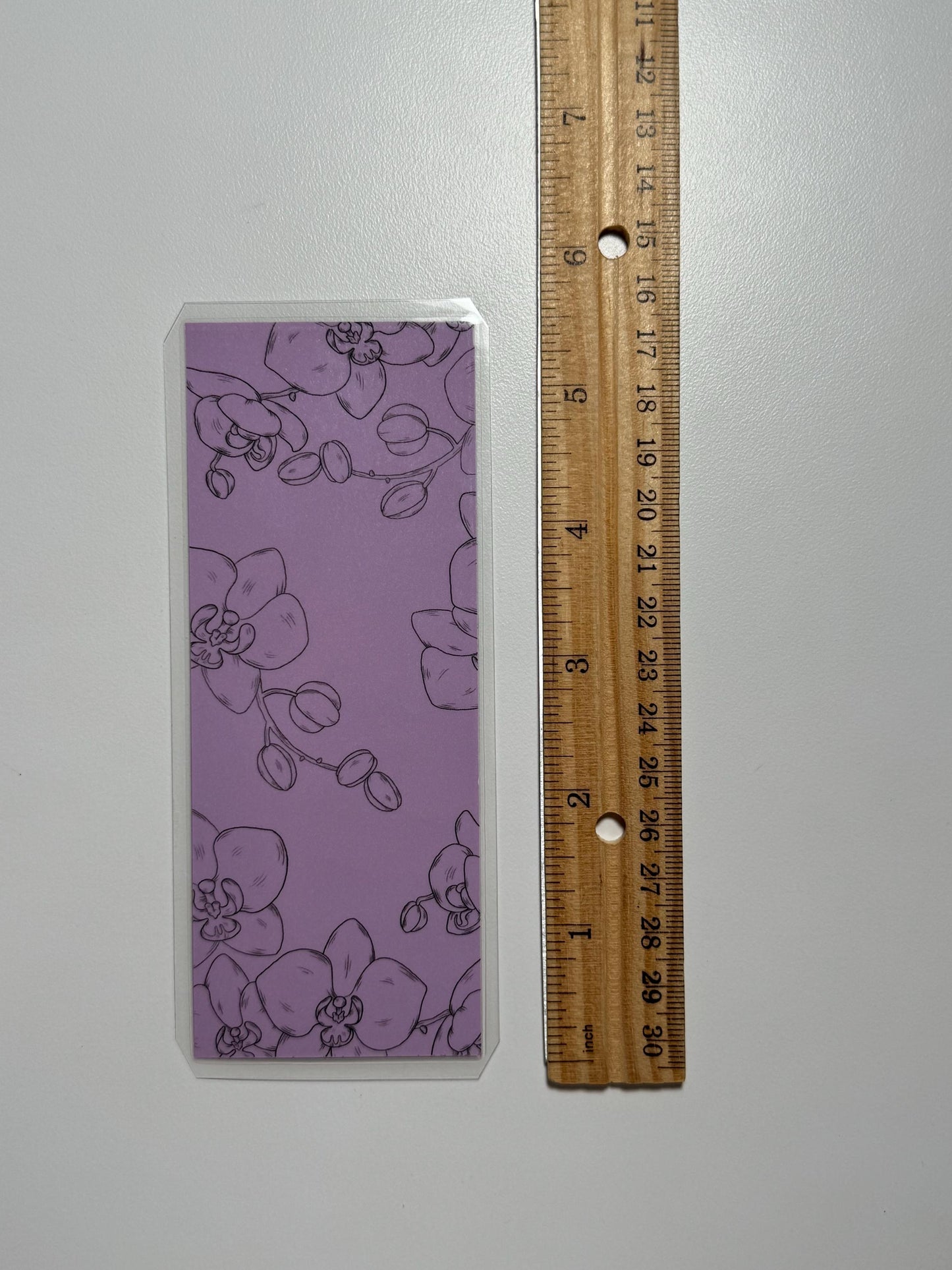 Handmade Orchid Bookmark