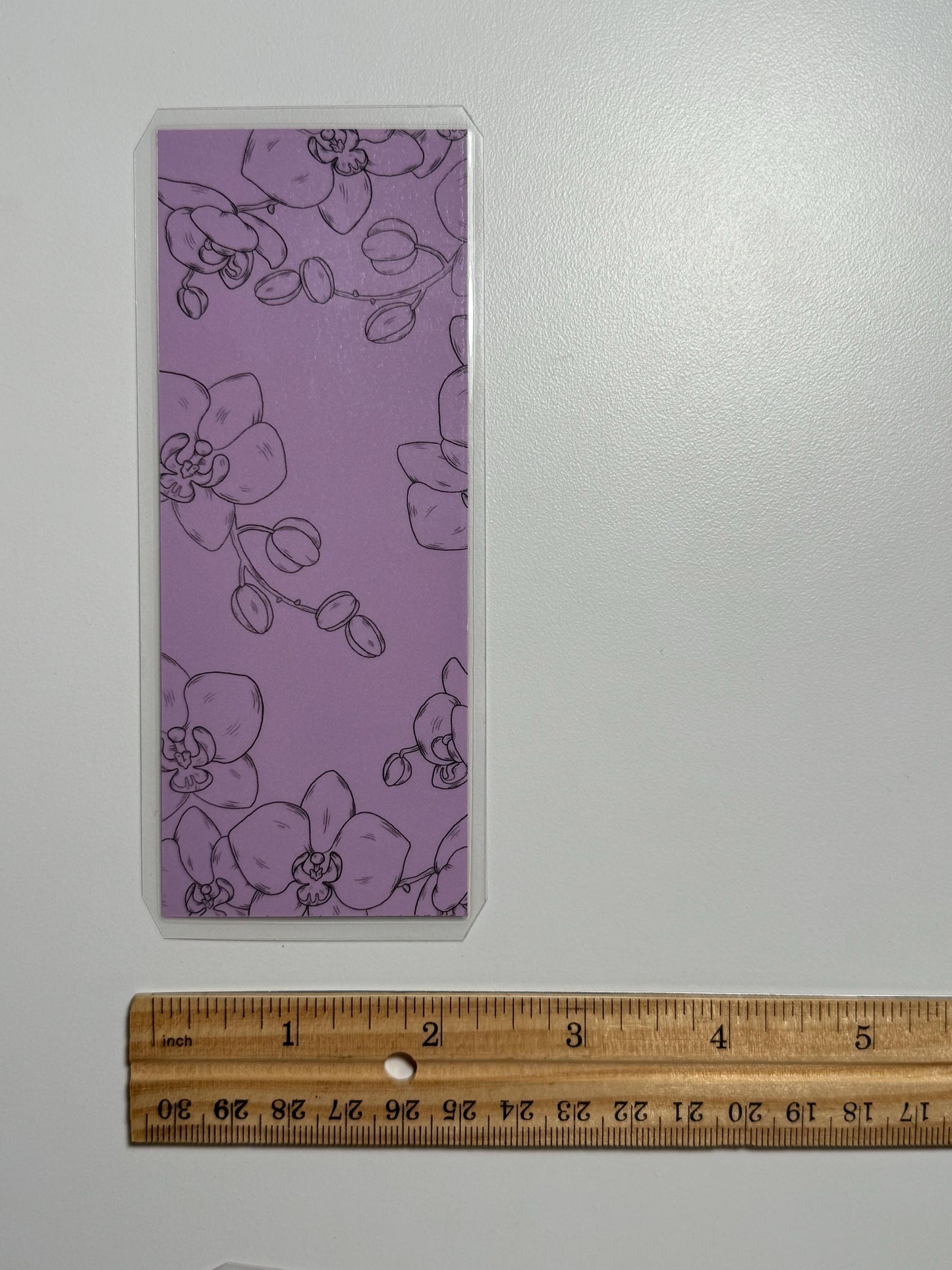 Handmade Orchid Bookmark