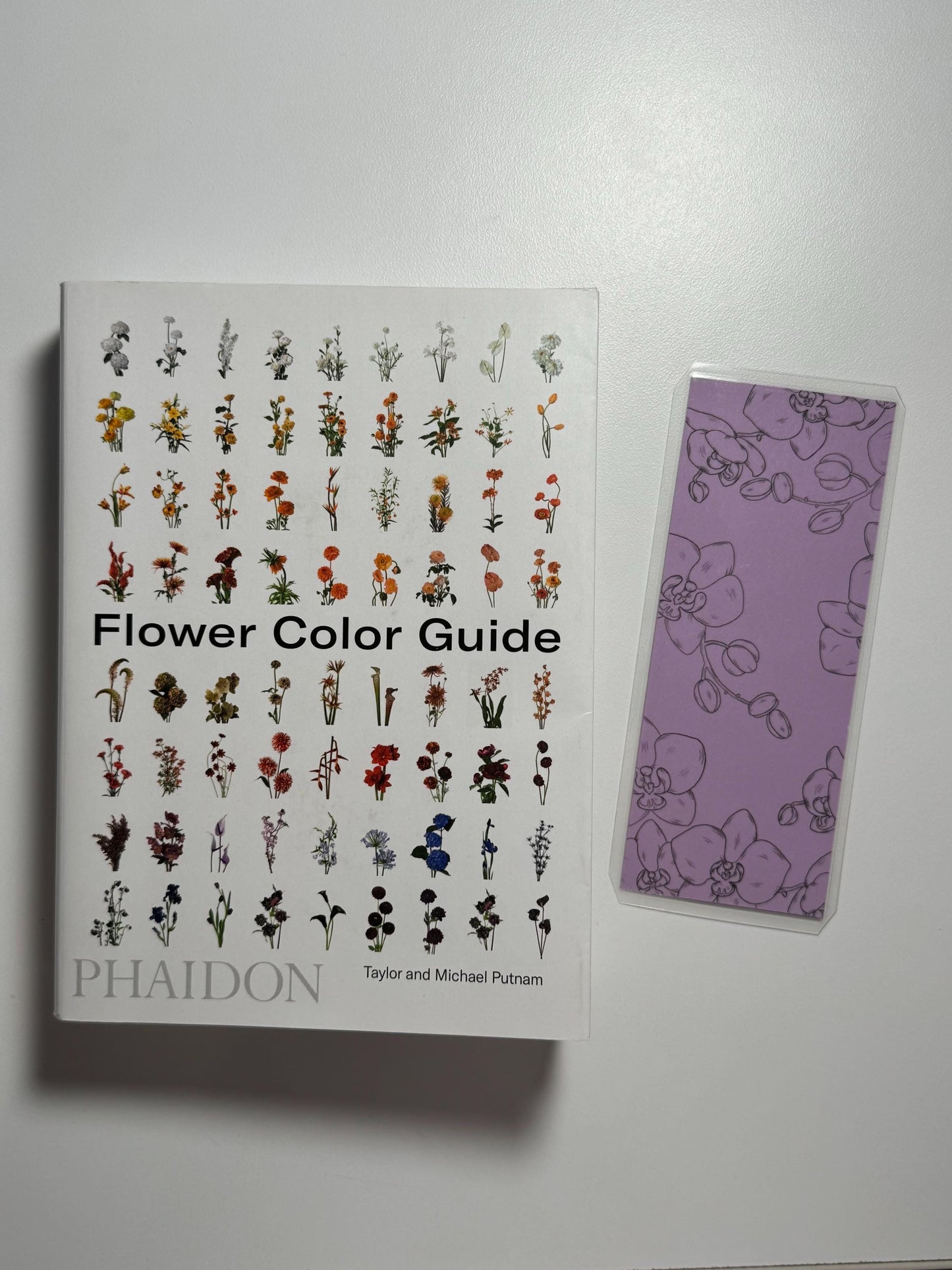 Handmade Orchid Bookmark