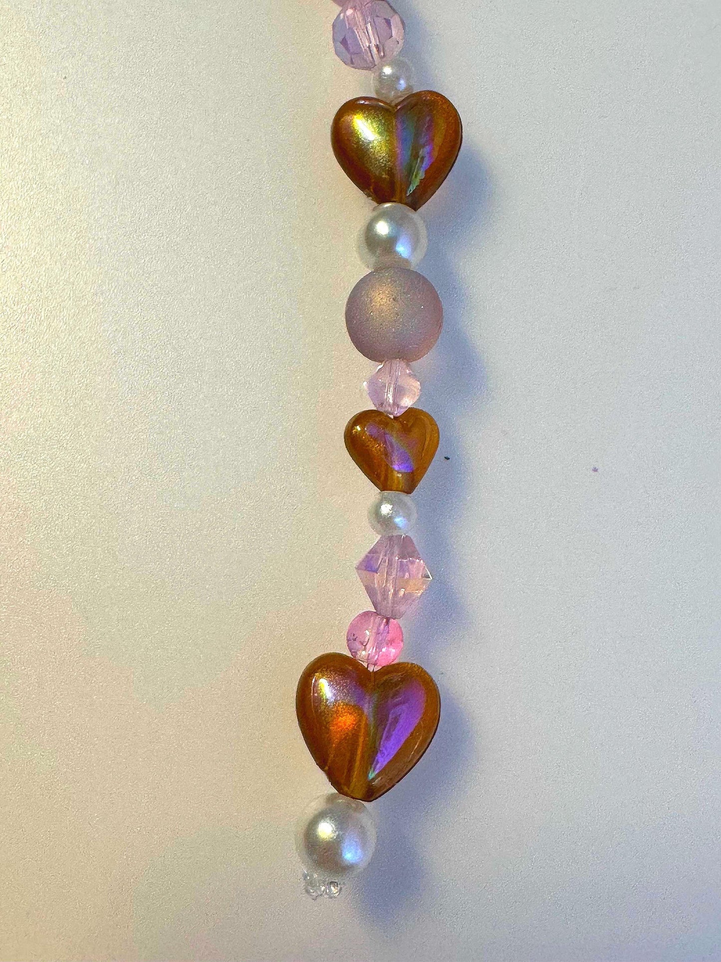 Handmade Accessory Bead Charm - Valentine’s Hearts