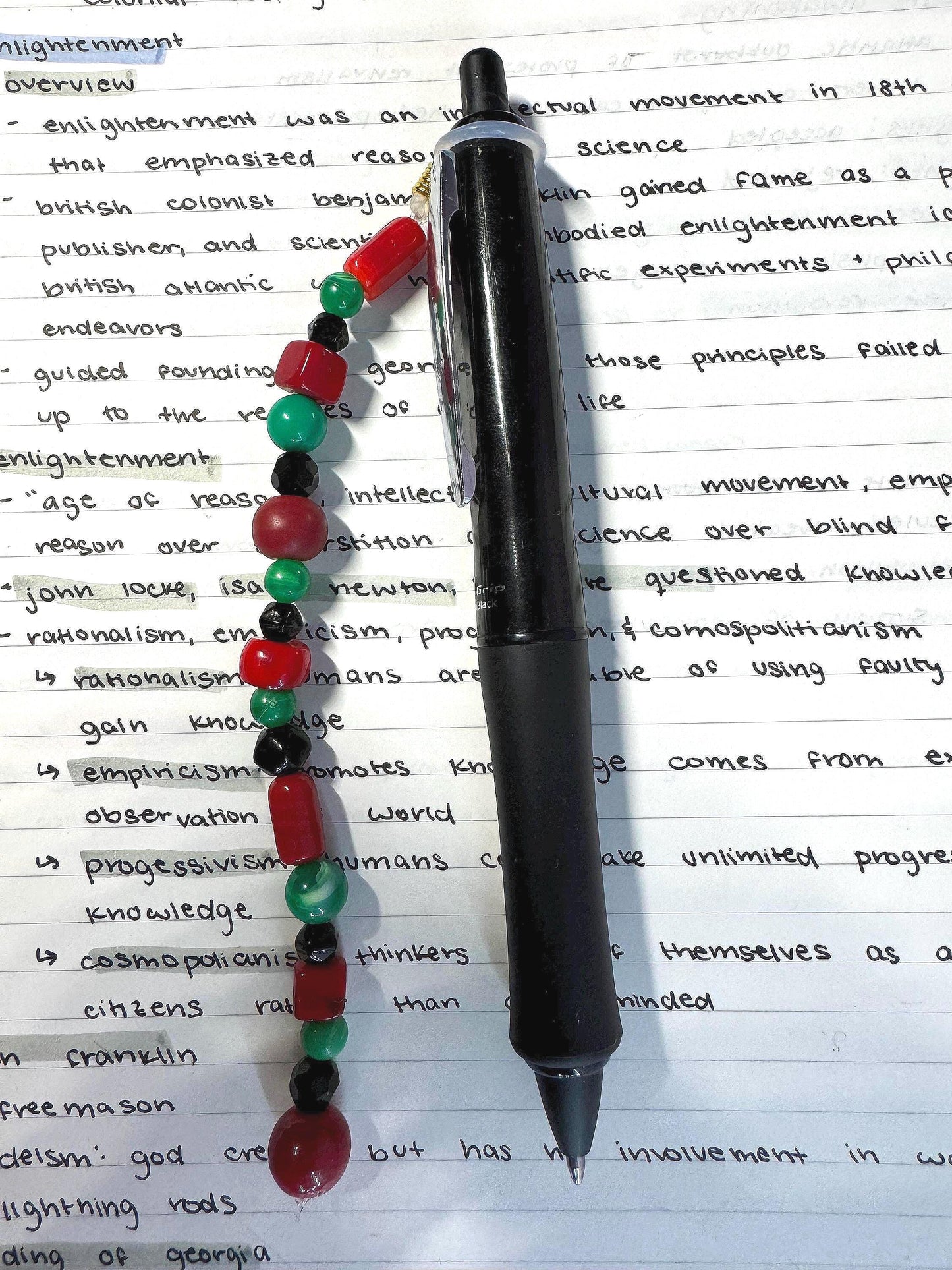 Handmade Accessory Bead Charm - Kwanzaa