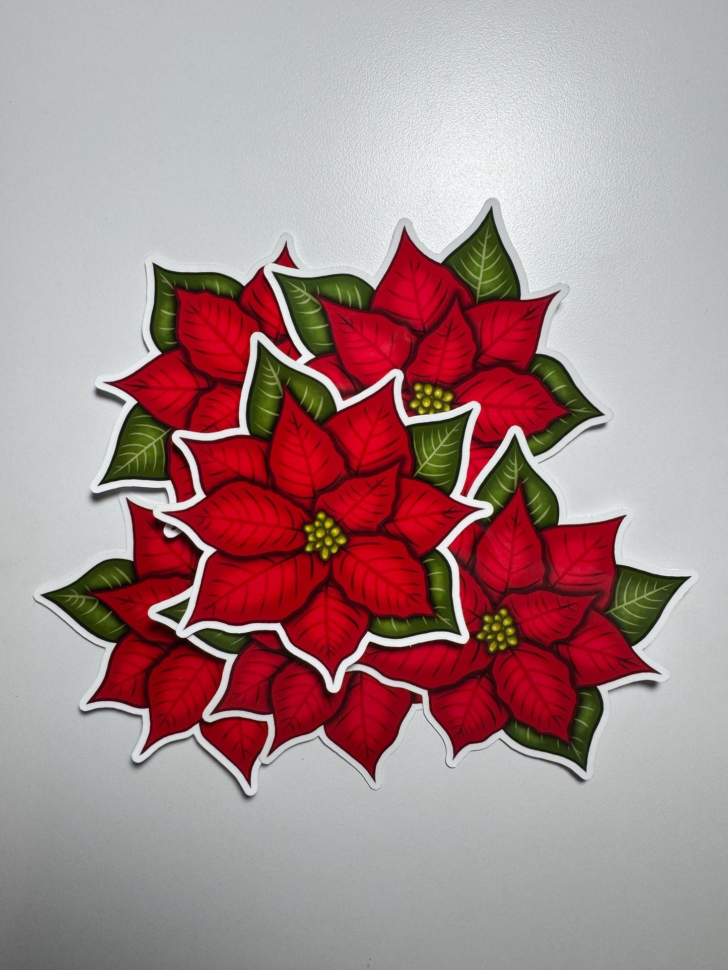 Poinsettia Sticker