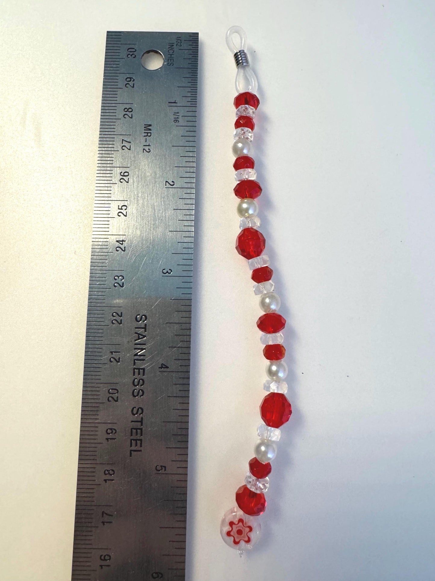 Handmade Accessory Bead Charm - Red Love