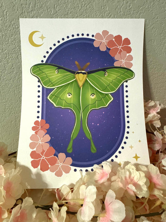Luna Moth Art Print
