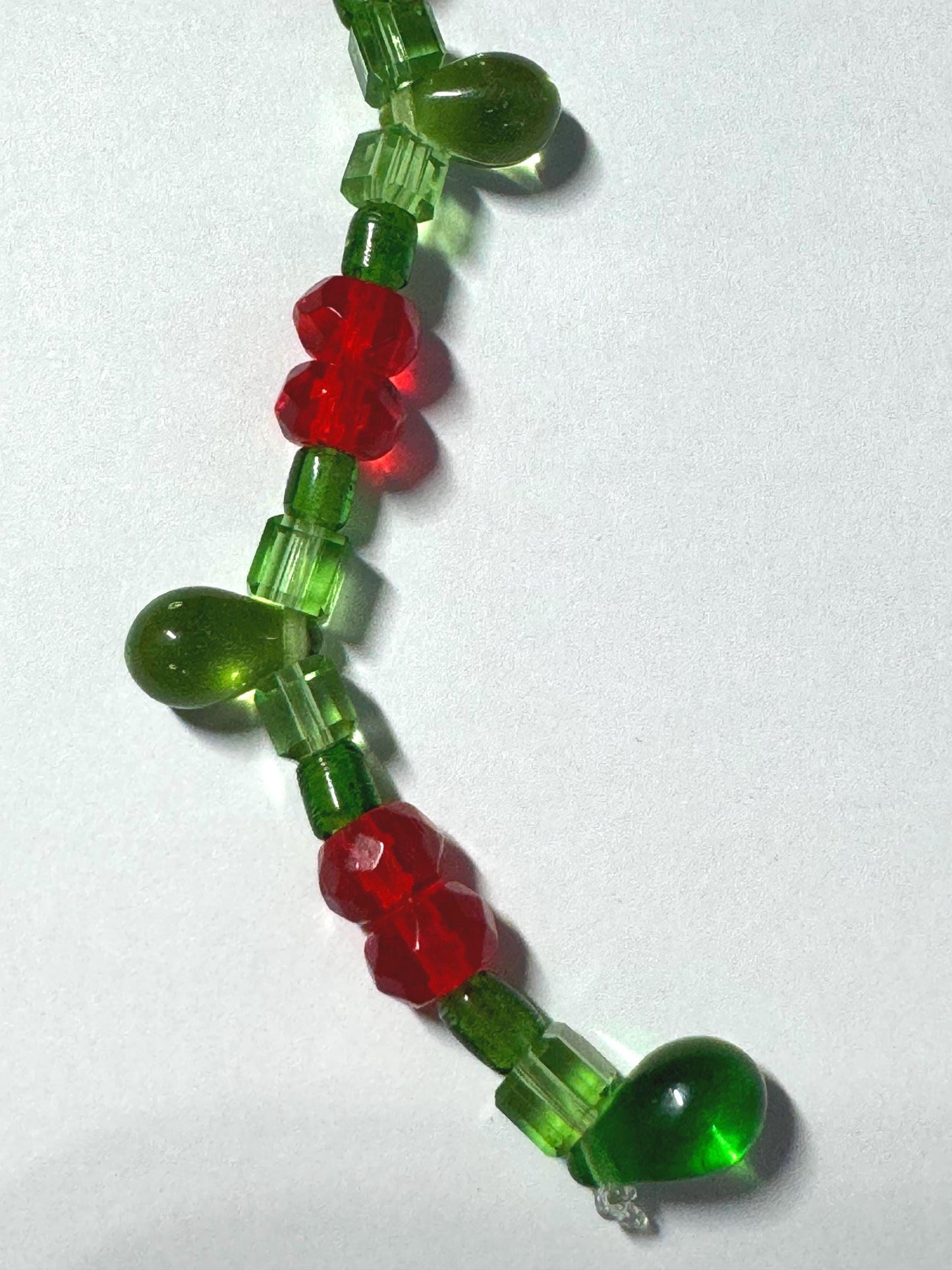 Handmade Accessory Bead Charm - Christmas Holly