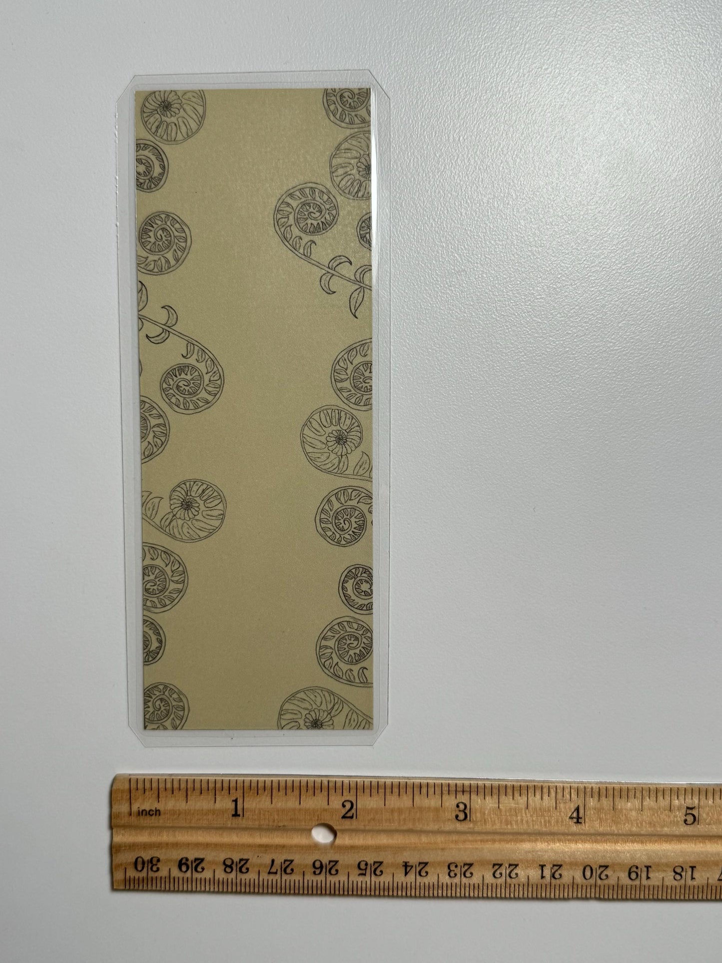Handmade Fiddlehead Fern Bookmark