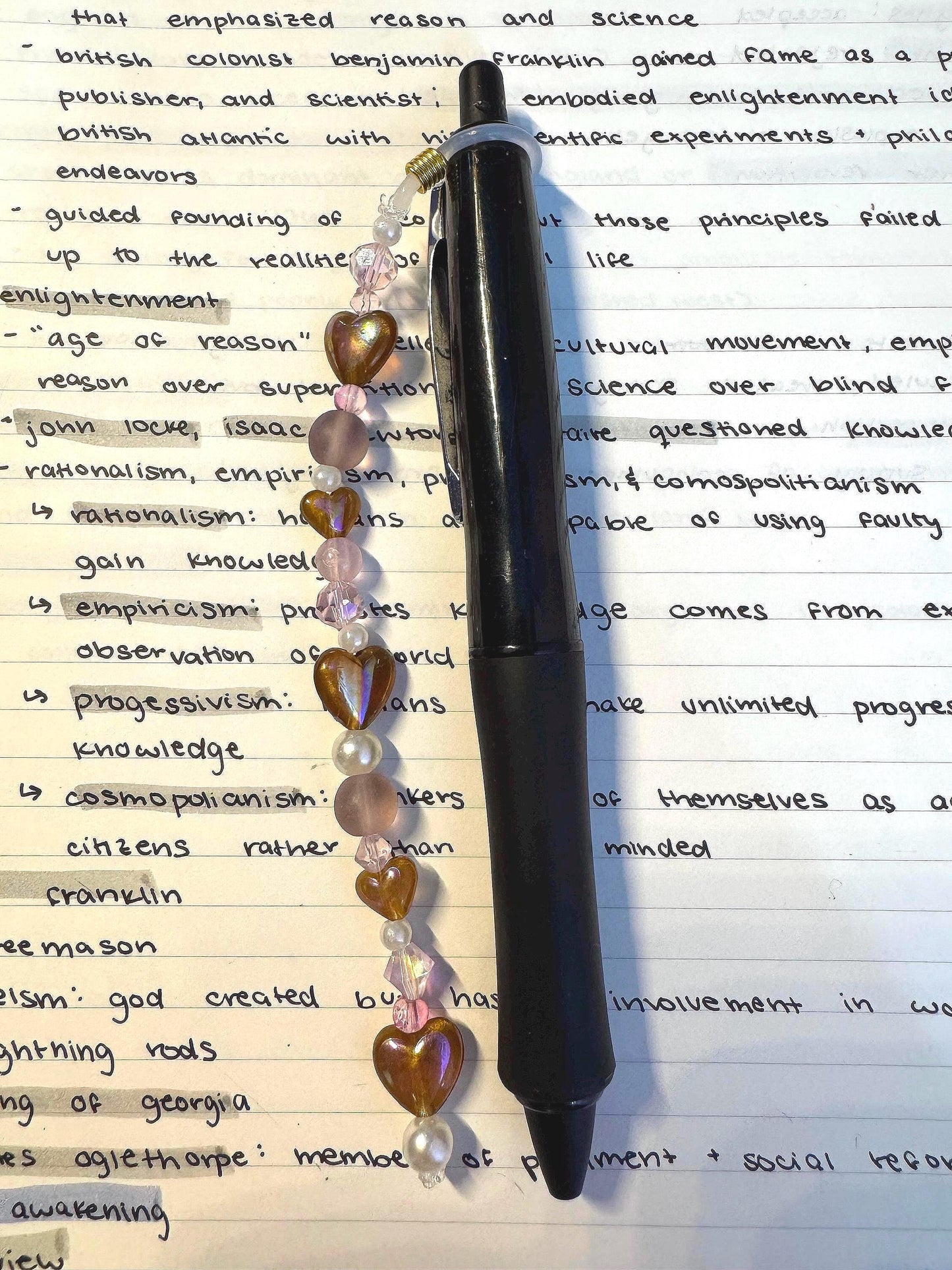 Handmade Accessory Bead Charm - Valentine’s Hearts