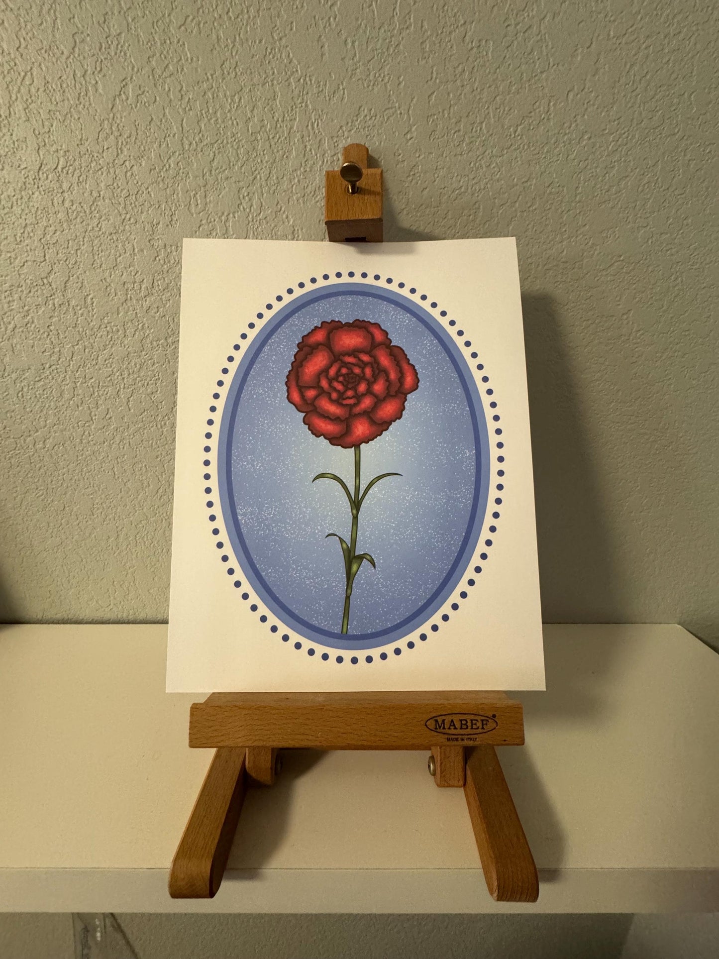 Birth Flower Carnation Art Print