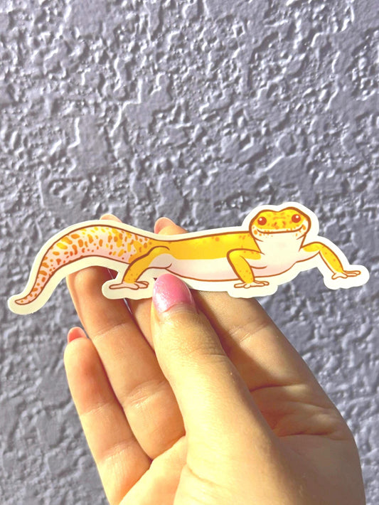 Albino Leopard Gecko Sticker