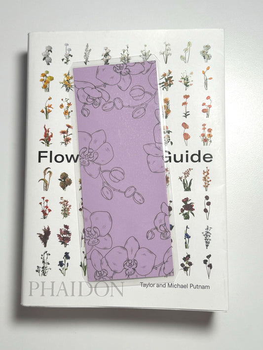 Handmade Orchid Bookmark