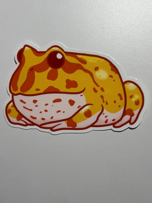 Albino Pacman Frog Sticker