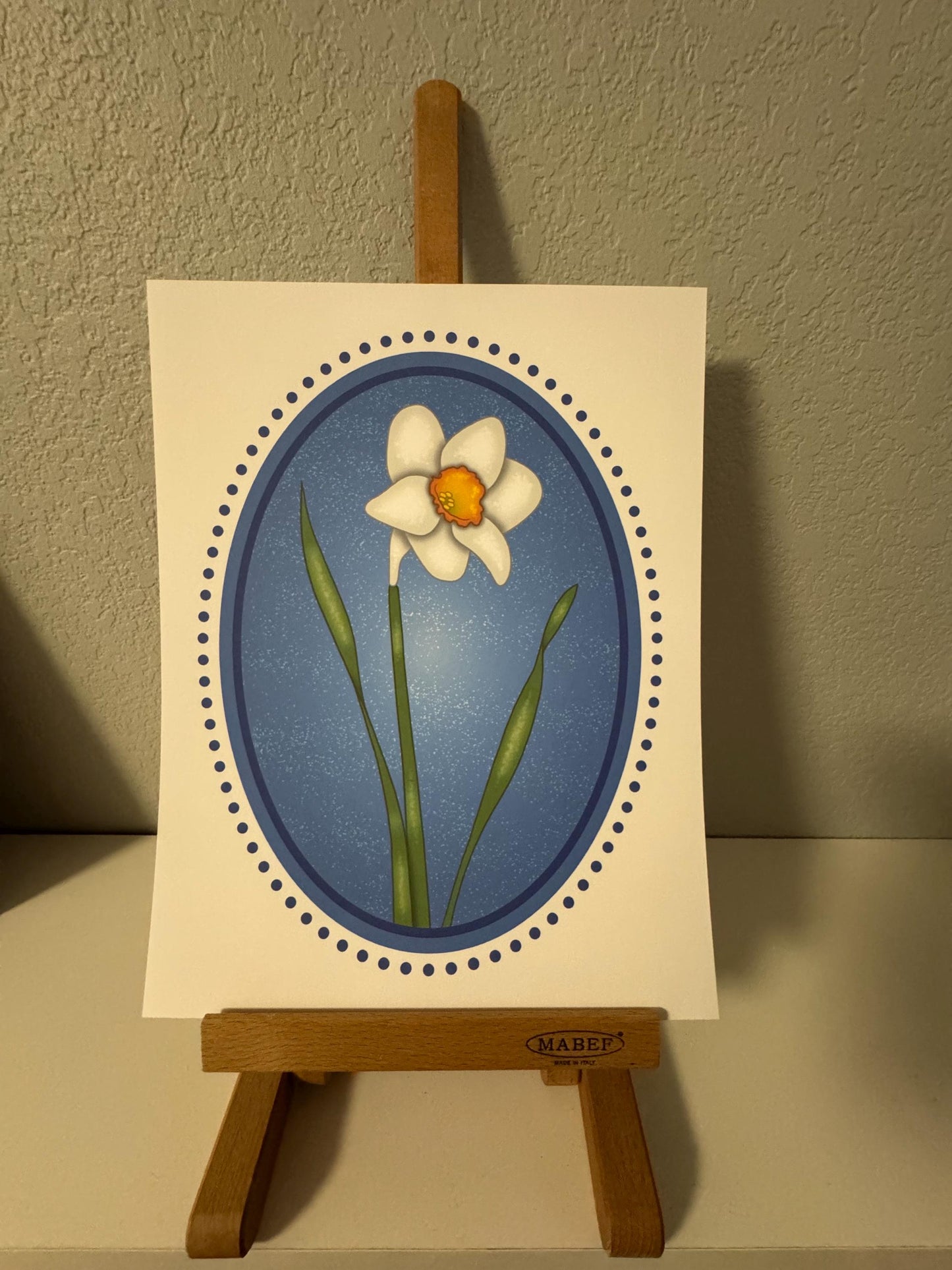 Birth Flower Narcissus Art Print