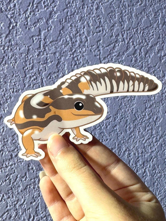 Ghost African Fat-Tailed Gecko Sticker