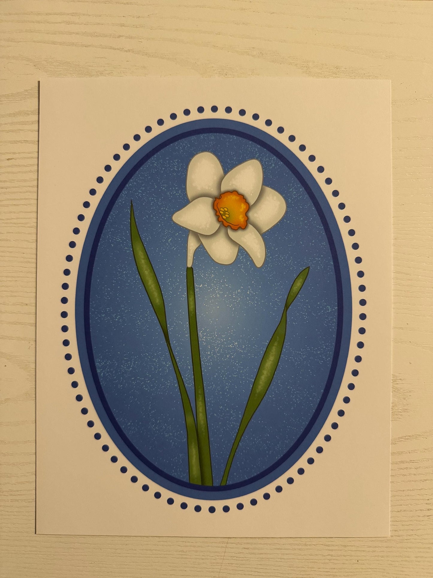 Birth Flower Narcissus Art Print