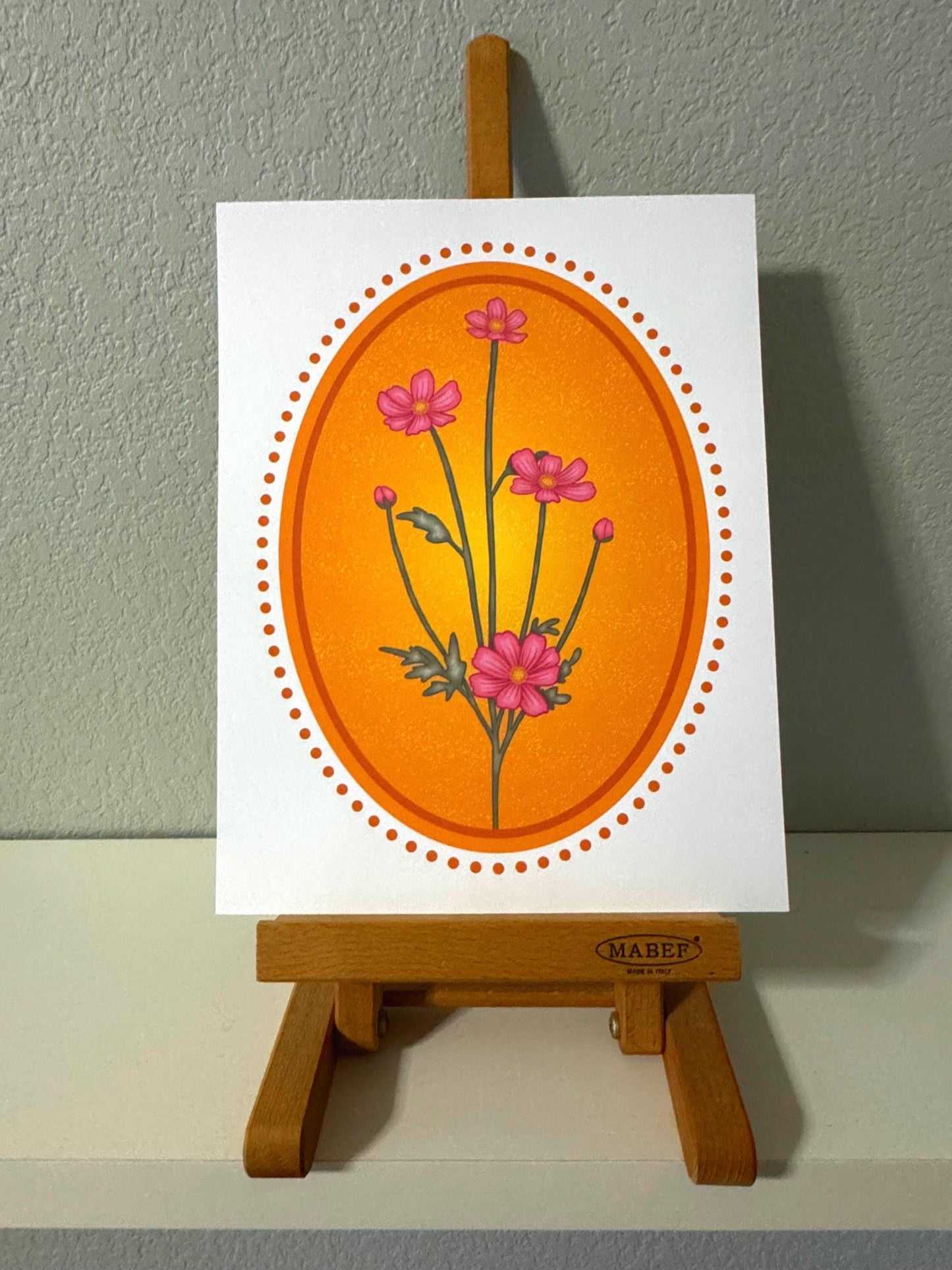 Birth Flower Cosmos Art Print