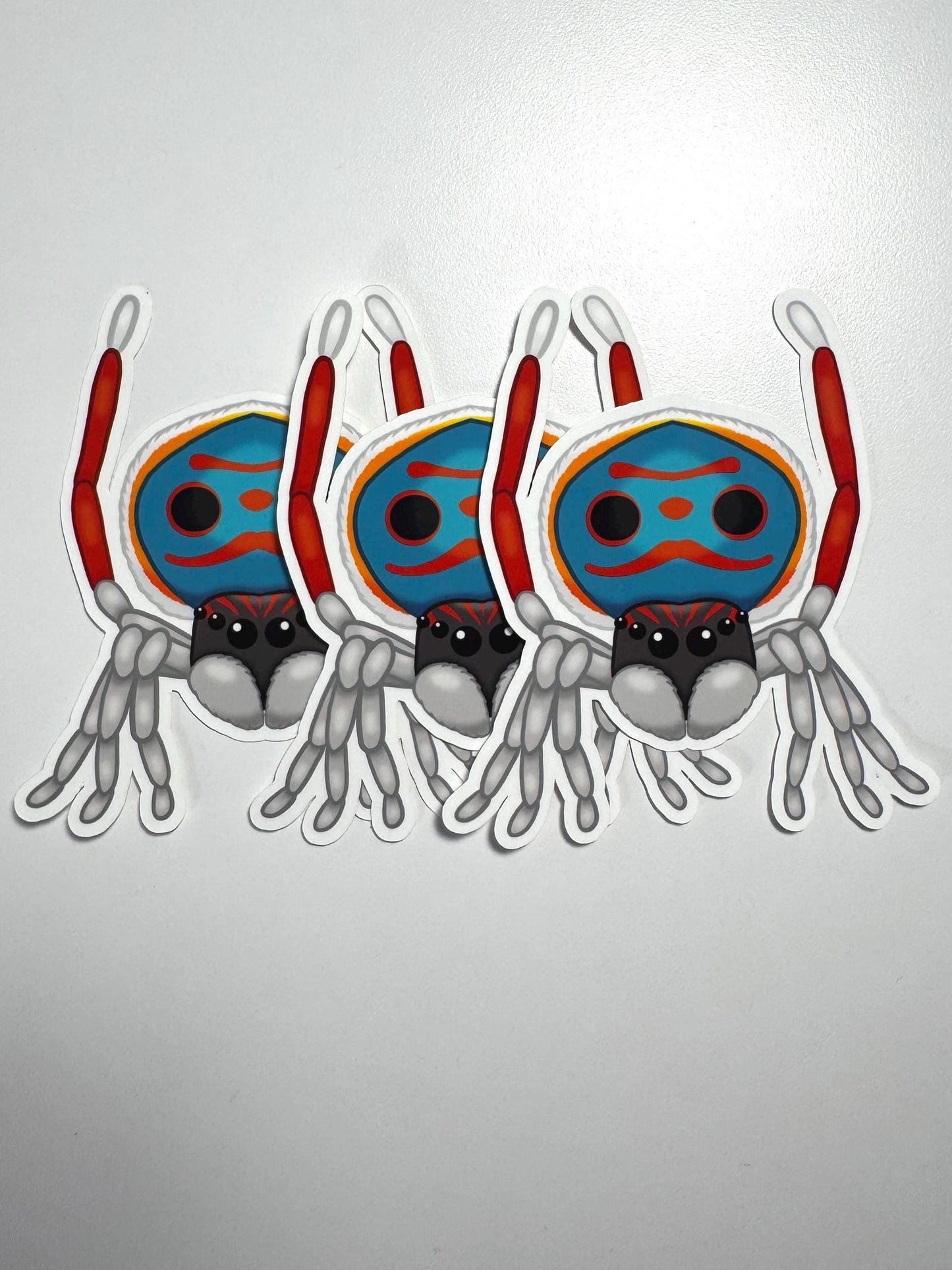 Peacock Jumping Spider Sticker