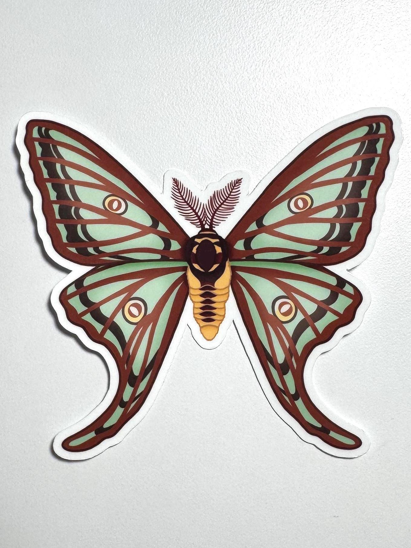 Spanish Moon Moth Sticker