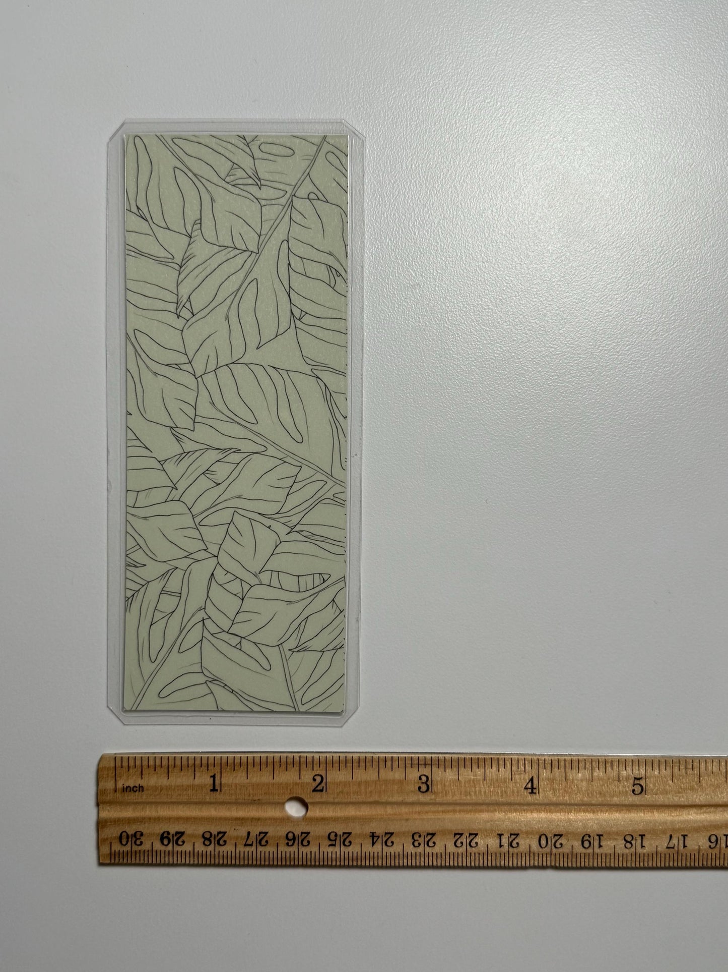 Handmade Monstera Bookmark