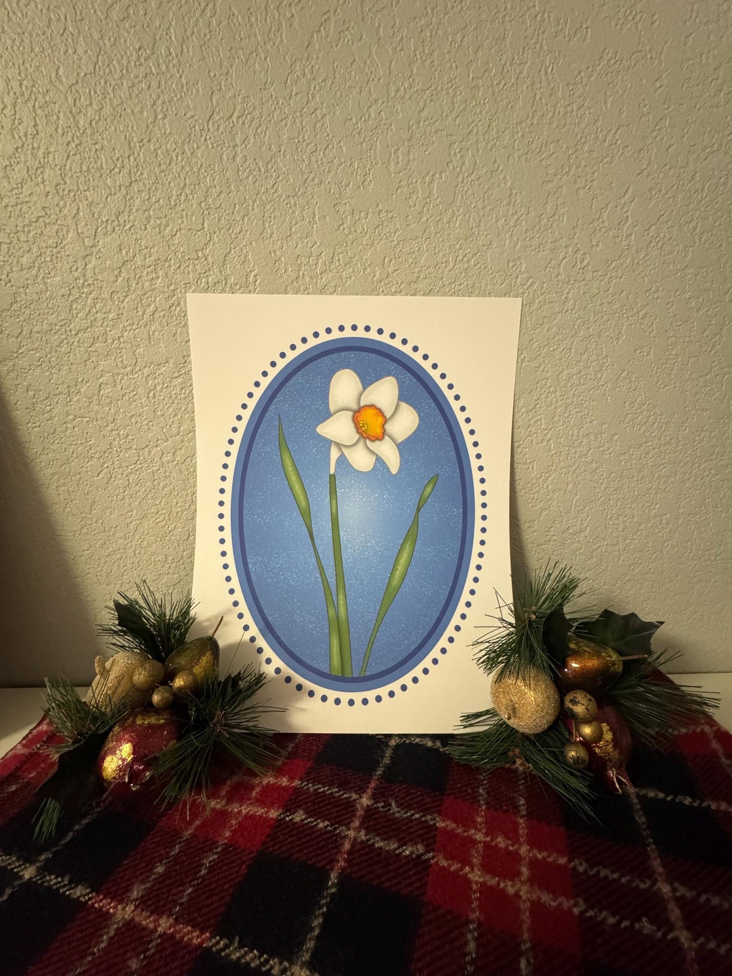 Birth Flower Narcissus Art Print