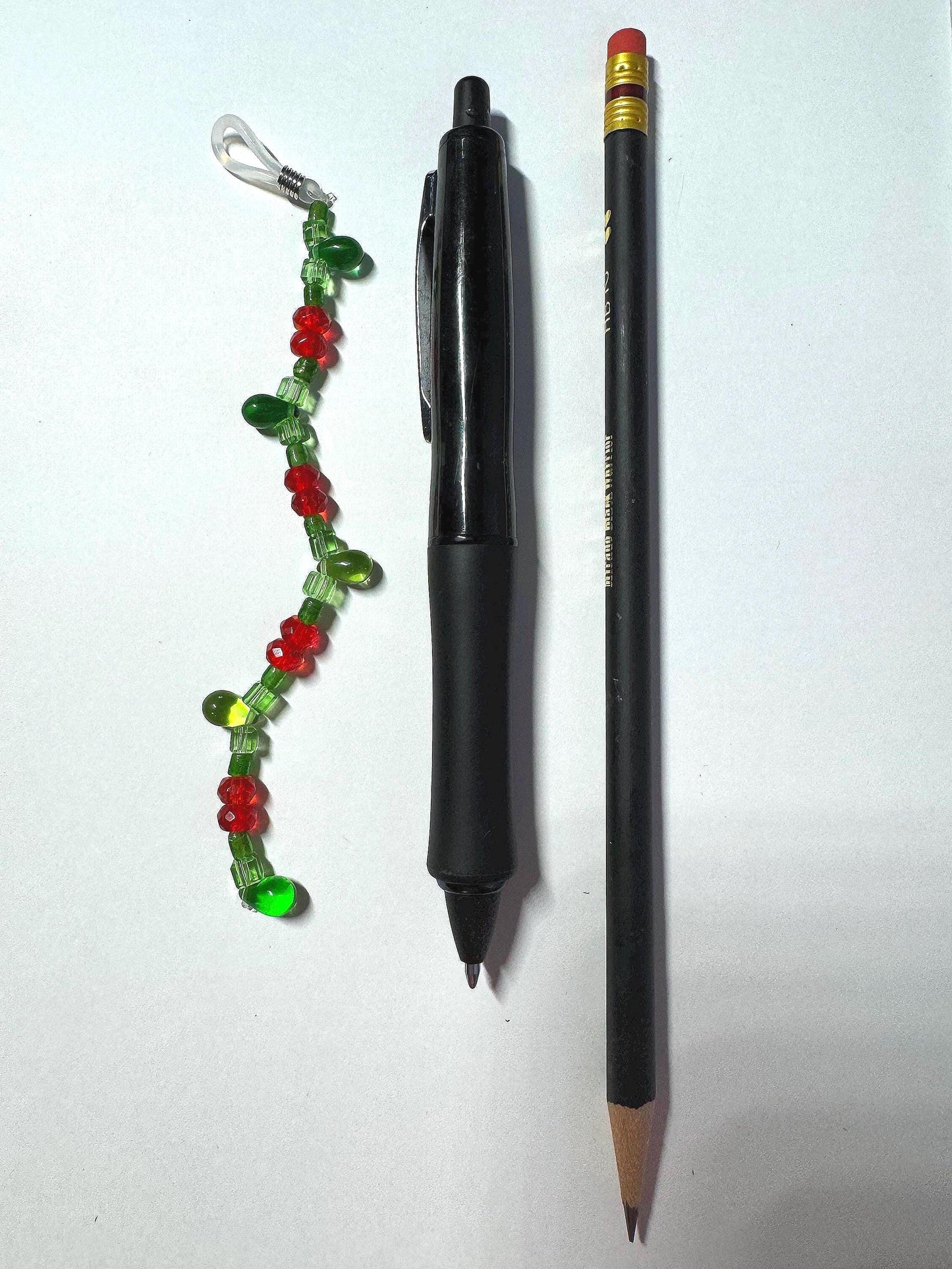 Handmade Accessory Bead Charm - Christmas Holly